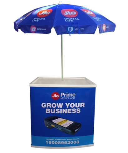 promo table with umbrella suppliers